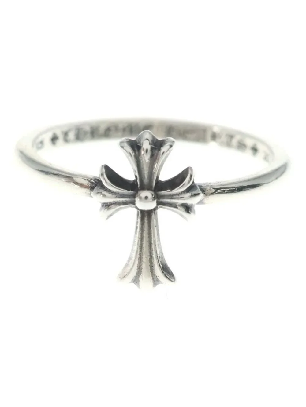 Chrome Hearts Bubblegum CH Cross Ring Silver